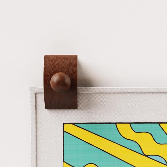 Tapestry Hangers Small Quilt Hangers Wall Hanging Kit (Brown) - Picture 4 of 5